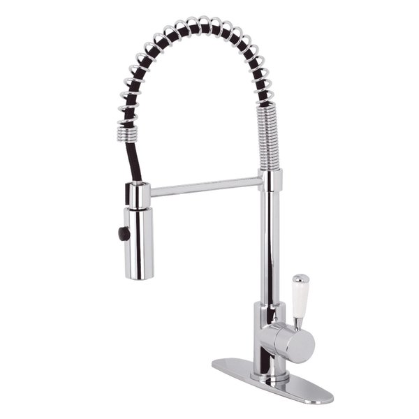 Gourmetier LS8771DPL Paris Single-Handle Pre-Rinse Kitchen Faucet, Polished Chrome LS8771DPL